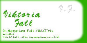 viktoria fall business card